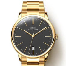 Load image into Gallery viewer, Lobinni Light Thin Automatic Mechanical Watch Mens 9015 Miyota Movement Men's Wristwatch Water Resistant Male Watches Simple