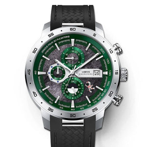 LOBINNI 2022 New Men&#39;s Sports Mechanical Watches Top Brand Sapphire Stainless Steel 50m Waterproof Luminous Clock Reloj Hombre