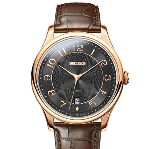 LOBINNI New Luxury Men Dress Watch Clous de Paris Dial Miyota 8215 Automatic Mechanical Watches Sapphire Simple Men's Wrist