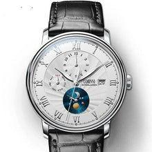 Load image into Gallery viewer, LOBINNI Men Watches Fashion Brand wrist watch Seagull Automatic Mechanical Clock Sapphire Moon Phase relogio masculino L1023B-2
