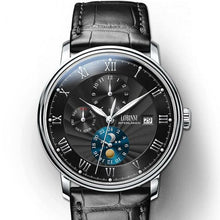 Load image into Gallery viewer, LOBINNI Men Watches Fashion Brand wrist watch Seagull Automatic Mechanical Clock Sapphire Moon Phase relogio masculino L1023B-2
