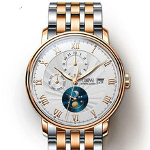 Load image into Gallery viewer, LOBINNI Men Watches Fashion Brand wrist watch Seagull Automatic Mechanical Clock Sapphire Moon Phase relogio masculino L1023B-2
