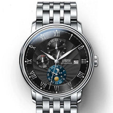 Load image into Gallery viewer, LOBINNI Men Watches Fashion Brand wrist watch Seagull Automatic Mechanical Clock Sapphire Moon Phase relogio masculino L1023B-2

