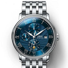Load image into Gallery viewer, LOBINNI Men Watches Fashion Brand wrist watch Seagull Automatic Mechanical Clock Sapphire Moon Phase relogio masculino L1023B-2
