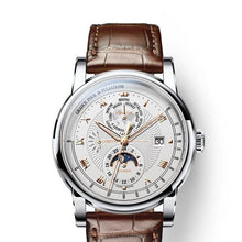 Load image into Gallery viewer, Switzerland LOBINNI Men Watch Luxury Brand Moon Phase Automatic Mechanical Men&#39;s Wirstwatches Sapphire Leather Seagull Movement
