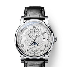Load image into Gallery viewer, Switzerland LOBINNI Men Watch Luxury Brand Moon Phase Automatic Mechanical Men&#39;s Wirstwatches Sapphire Leather Seagull Movement
