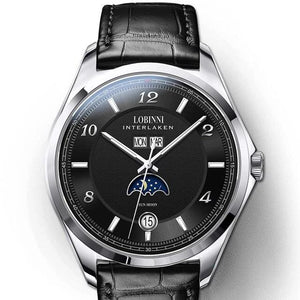 Lobinni Original Design Automatic Men's Watch Top Luxury Brand Business montre homme Seagull Men's Mechanical Watch 18016