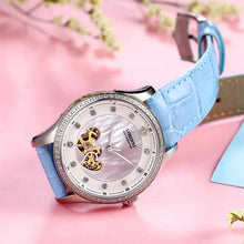 Load image into Gallery viewer, Switzerland Luxury New Women&#39;s Watches Skeleton Casual Fashion Women Mechanical Watch Ladies Leather relogio feminino Sapphire
