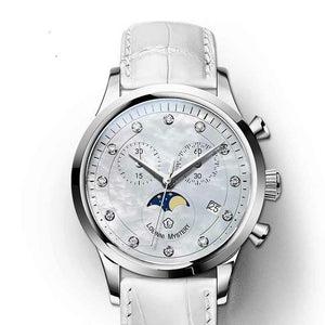 Lobinni Luxury Brand Women's WristWatch Ladies Japan Quartz Watch For Women Multifunction Waterproof Female Stop Watches 7006