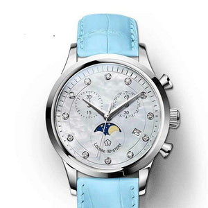 Lobinni Luxury Brand Women's WristWatch Ladies Japan Quartz Watch For Women Multifunction Waterproof Female Stop Watches 7006