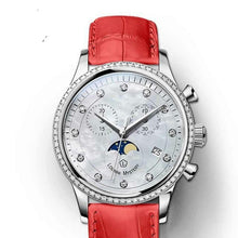 Load image into Gallery viewer, Lobinni Luxury Brand Women&#39;s WristWatch Ladies Japan Quartz Watch For Women Multifunction Waterproof Female Stop Watches 7006
