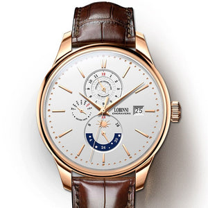 LOBINNI 16066 Top Sell Omatic Mechanical Watch Men Waterproof Luxury Latest Business Wristwatch erkek kol saati