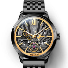 Load image into Gallery viewer, Lobinni Skeleton Men&#39;s Mechanical Watch Automatic Men Wristwatch Business 50m Waterproof Sapphire Leather Male Watches 15011
