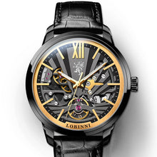 Load image into Gallery viewer, Lobinni Skeleton Men&#39;s Mechanical Watch Automatic Men Wristwatch Business 50m Waterproof Sapphire Leather Male Watches 15011
