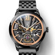 Load image into Gallery viewer, Lobinni Skeleton Men&#39;s Mechanical Watch Automatic Men Wristwatch Business 50m Waterproof Sapphire Leather Male Watches 15011
