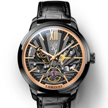 Load image into Gallery viewer, Lobinni Skeleton Men&#39;s Mechanical Watch Automatic Men Wristwatch Business 50m Waterproof Sapphire Leather Male Watches 15011
