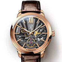 Load image into Gallery viewer, Lobinni Skeleton Men&#39;s Mechanical Watch Automatic Men Wristwatch Business 50m Waterproof Sapphire Leather Male Watches 15011
