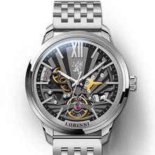 Load image into Gallery viewer, Lobinni Skeleton Men&#39;s Mechanical Watch Automatic Men Wristwatch Business 50m Waterproof Sapphire Leather Male Watches 15011
