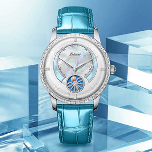 Brand Name: LOBINNI Water Resistance Depth: 5 Bar Origin: CN(Origin) Clasp Type: Push Button Hidden Clasp Case Material: Stainless Steel Style: Luxury Movement: Automatic Self-Wind Case Shape: Round Band Width: 16 mm Feature: Shock Resistant Feature: Water Resistant Feature: Anti-magnetic Model Number: 2067 Case Thickness: 10.2 mm Dial Window Material Type: Sapphire Crystal Band Length: 14 cm Boxes & Cases Material: Leatherette Dial Diameter: 36.5 mm Band Material Type: Leather