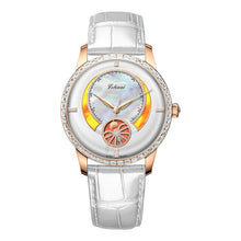 Load image into Gallery viewer, Brand Name: LOBINNI Water Resistance Depth: 5 Bar Origin: CN(Origin) Clasp Type: Push Button Hidden Clasp Case Material: Stainless Steel Style: Luxury Movement: Automatic Self-Wind Case Shape: Round Band Width: 16 mm Feature: Shock Resistant Feature: Water Resistant Feature: Anti-magnetic Model Number: 2067 Case Thickness: 10.2 mm Dial Window Material Type: Sapphire Crystal Band Length: 14 cm Boxes &amp; Cases Material: Leatherette Dial Diameter: 36.5 mm Band Material Type: Leather
