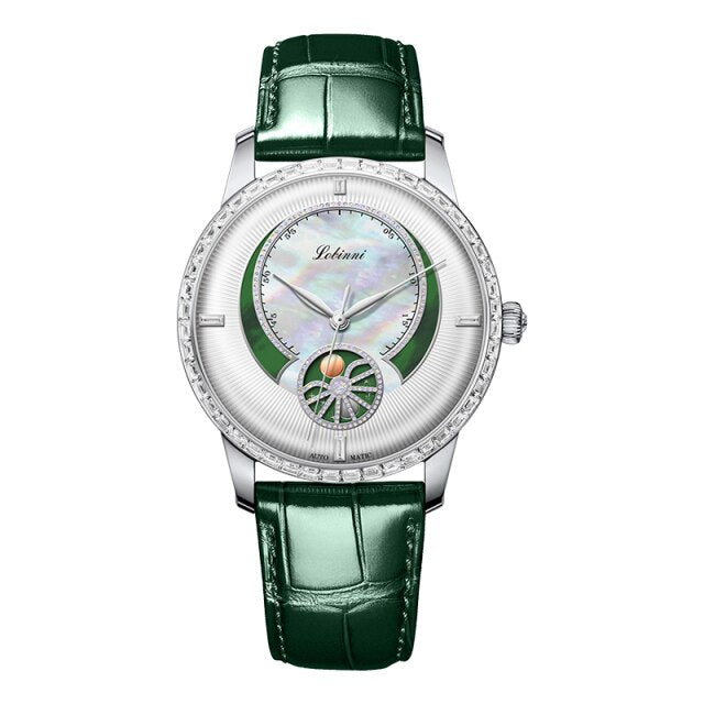 Brand Name: LOBINNI Water Resistance Depth: 5 Bar Origin: CN(Origin) Clasp Type: Push Button Hidden Clasp Case Material: Stainless Steel Style: Luxury Movement: Automatic Self-Wind Case Shape: Round Band Width: 16 mm Feature: Shock Resistant Feature: Water Resistant Feature: Anti-magnetic Model Number: 2067 Case Thickness: 10.2 mm Dial Window Material Type: Sapphire Crystal Band Length: 14 cm Boxes & Cases Material: Leatherette Dial Diameter: 36.5 mm Band Material Type: Leather