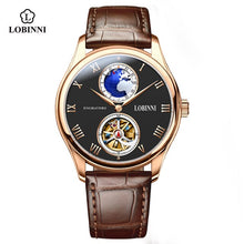 Load image into Gallery viewer, LOBNIN 2021 New  Dress Men Watch Top Brand Mens Mechanical Watches Automatic Tourbillon Skeleton Watch Men Relogio Masculino
